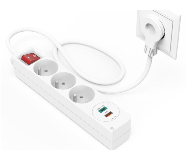 HAMA Listwa zasilająca 3GN, 2xUSB C/A - 1416388 - zdjęcie 4